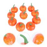 4 Sätze Künstlicher Kürbis Kranz Kürbisse Selber Machen Halloween-Requisiten Künstliche Kürbisdekoration Heimdekorationen Halloween-wohndekoration Yellow Plastik 10 Stück * 