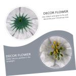 14 STK künstliche Blumen weihnachtsglitzerblumen dekorativ silberner Weihnachtsschmuck Rot Hochzeitsdekoration künstliche blüten Weihnachtsdekorationen dekorative Kunstblumen Sp