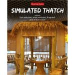 ZJGZDCPHDPB Palm Thatch Roll Künstliche Stroh Kunststoff Künstliche PVC Holzhaus Pavillon Fake Stroh Natürliche Dachdekoration Feuerfest Und Flammenhemmend Thatch Roll（Farbe:g