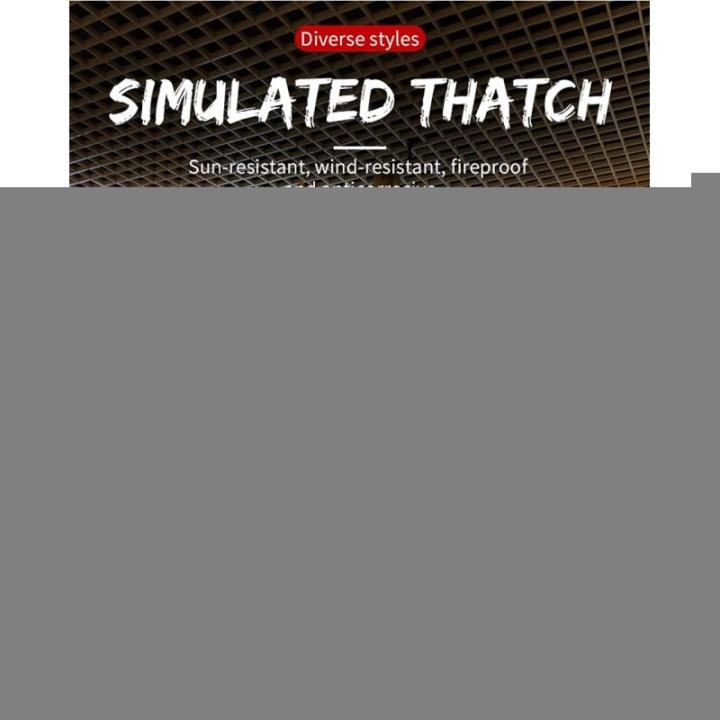 Simulation Thatch Tile Plastic Natural Wild Fake Straw Artificial Fake Thatch Straw Dekoration Bauernhaus Traufe Stroh Pe Flame Retardant Plastic (Farbe: Gelb A,Größe: 1St)