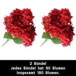 Kunstbloemen, 180 stuks, kleine bloemen, kunstbloemen, groot, voor doe-het-zelf knutselen, scrapbooking, bruiloft, feest, thuis, handwerk, decoratie, 1102