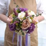 Europäischer künstlicher Rosenblumenstrauß, Simulation koreanischer Hochzeitsstrauß für Valentinstag, Hochzeit, Brautfotografie