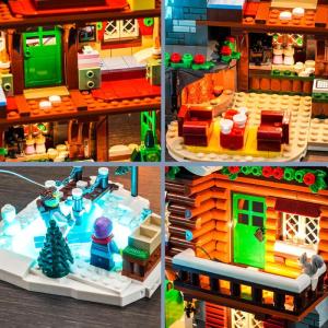 Music Version lichtkit compatibel met Lego 10325 Almhut (geen model), led-verlichtingsset voor Alpine Lodge creatief speelgoed