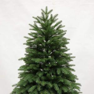 Weihnachtsbaum aus grüner PVC-Kiefer, 300 cm, unbeleuchteter künstlicher Weihnachtsbaum für den Innenbereich, mit Scharnier, schwer entflammbar, schmaler Baum für die Weihnacht