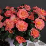 Deko Blumen Künstlich 33 cm Kunstpflanzen Kunstblumen mit Langem Stiel Künstliche Fake Blumen Blumenarrangements für Zuhause Hotel Party 0513
