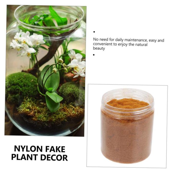 1 Moos Rasenpulver DIY Simulationsmoos Dekor Kunstrasen Pulver Nylon Fake Pflanzendekor DIY Rasenpulver Landschaftsverzierung Landschaftsdekor Zubehör Szenen Layout Dekor