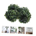 8 STK Simulierter Mailänder Ball Gefälschte Graskugel Für Die Decke Topiary-Kugel Faux Gefälschte Grasball-anhänger Gefälschter Pflanzen-Topiary-Ball Buchsbaum Kugel Seidenbl