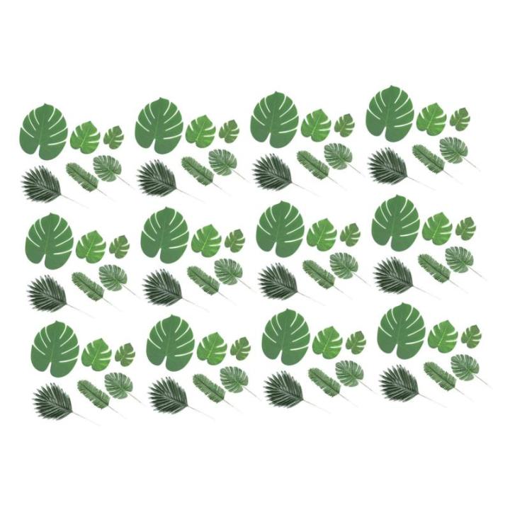 300 Stück Simulierte Schildkrötenblätter Hawaii Dekor Tropische Blätter Simulation Von Monstera Blättern Simulation Von Monstera Blättern Blumenarrangement Künstliche