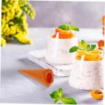 4 Stück Knuspriger Modell realistische eistüte Fotoaufnahme Einer Eistüten-Dekoration Simulation Eistüte-Requisite künstliche Eiswaffel Simulation Eiswaffel PVC