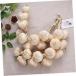 1 Satz Künstliches Gemüse Beige Künstlicher Knoblauch Künstliche Lebensmittel Knoblauch-Modell Knoblauchknolle Gefälschter Knoblauch Gefälschtes Gemüsemodell Schaumgemüse 2