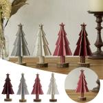 Hölzerne Weihnachtsbaum Dekoration,Mini Desktop Dekoration,Familie Tisch Kamin Dekoration,Hölzerne Weihnachtsbaum Tischplatte Weihnachtsdekorationen für Weihnachten Party Tisch 
