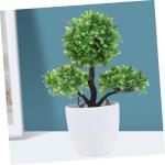 6 STK simulierte Topfpflanze künstlicher Bonsai falsche Pflanzenverzierung kunstpflanze kunstplflanze künstliche Pflanzen Dekor Pflanzen für Schlafzimmer Haustürpflanzen in Tö