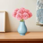 Hortensiabloemen, 12 stuks, , chrysant , herfst, zijden bloemen, kunstmatige hortensia, voor bruiloftsdecoratie, woondecoratie, tuinfeestdecoratie, 28 cm (roze)