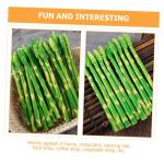 20 STK Simulierte Spargel-Ornamente Realistische Pflanzliche Ornamente Spargel Dekor Spargel-Modelle Gefälschtes Lebensechtes Gemüse Vortäuschen Spielzeug Gemüse Obst PVC