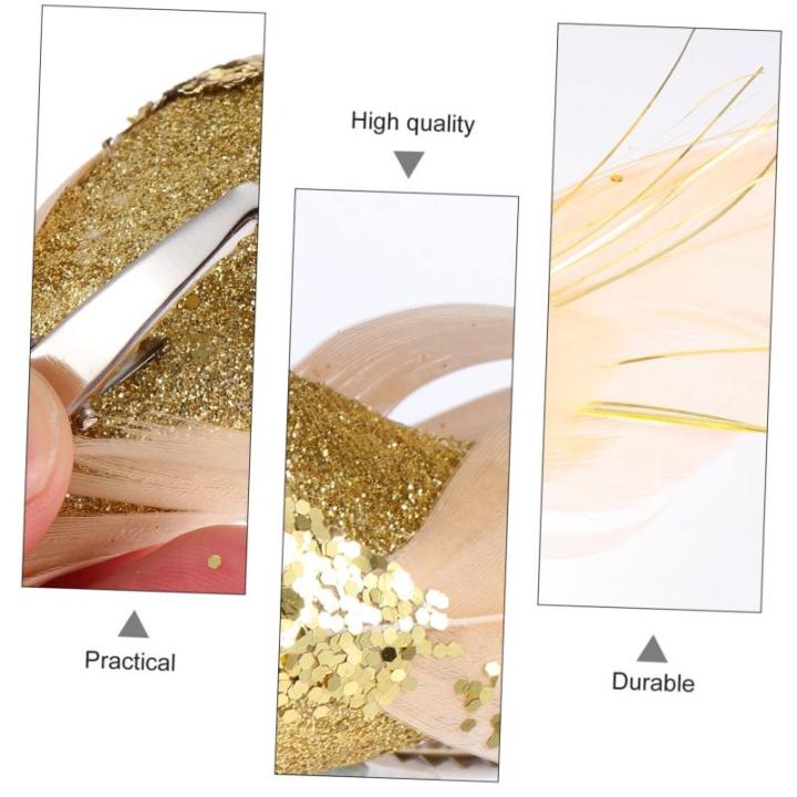 4 Stück Künstlicher Vogel Weihnachtssimulation Vögel Clip Künstliche Vögel Aufsteckvögel Zum Basteln Kardinal Clip Auf Baumschmuck Clip Mit Weihnachtsvögeln Mini Golden Scha