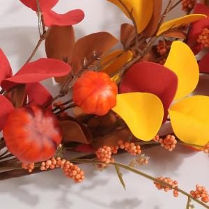 3 stuks kunstherfstbloemen herfstbladeren pompoen kunstplanten herfst binnen buiten boeket herfstdecoratie voor herfst oogst Thanksgiving Halloween