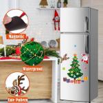 Magnetischer Weihnachtsbaum als Kühlschrankdekoration, weihnachtlicher Magnetaufkleber, Weihnachtsmagnete für Kühlschrank, für Metalltür von Kühlschrank und Garage (01#)