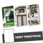 8 Stück Kristallperlen Blumen Hochzeit Pflanzen Perlen Blumenzweig Blumen Bastelperlen Acryl Blumenzweig Künstliche Blumenzweige Heimdekoration Hochzeit Blumen