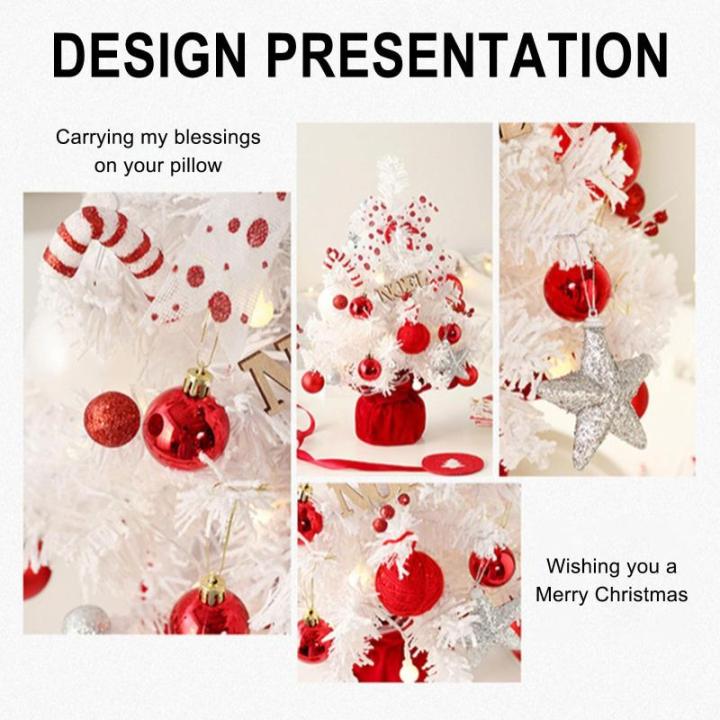 Kerstboom met verlichting, 50 cm, roterende kerstboommuziekdoos, set, kerstboom, kleine mini-kerstboom, kerstdecoratie, tafel, kerstboom, kerstcadeaus, kerstdecoratie