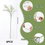 Kunstmatige Gypsophila Witte Nepbloemen Gypsophila Mini Babys Adem Baby Adem Bloemen Kunstmatige voor Bruiloft Thuis DIY Boeket Party Decoratie