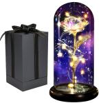 Die Schöne und das Biest Ewige Rose,Galaxy Rose Geschenk für Freundin
