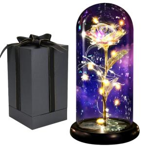 Die Schöne und das Biest Ewige Rose,Galaxy Rose Geschenk für Freundin