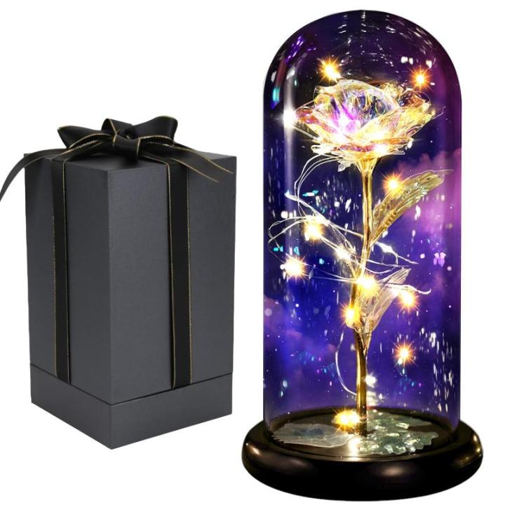 Die Schöne und das Biest Ewige Rose,Galaxy Rose Geschenk für Freundin