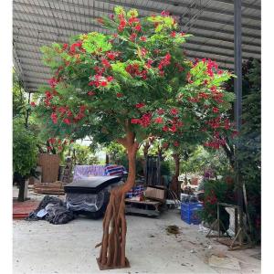 Simulierter Phönixbaum, künstliche grüne Pflanzen, Jacaranda -Baum, Feuerbaum, Landschaftsdekoration Künstlicher Baum, simulierter großer Baum A-16.4ft