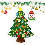 Kid Felt Christmas Tree | Wall Art Decor | Christmas Tree Wall Decor | Felt Christmas Tree | Christmas Tree For Kids Interactive Fun For Children's Rooms, Bedrooms, Dormitories