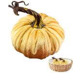 Minis Samt-Kürbisse – Künstliche Künstliche Dekorative Bunte Schaumstoff-Kürbisse | Handgemachte Halloween-Ernte-Gemüse-künstliche Simulations-Kürbisse, Bauernhaus-rustika