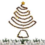 Weihnachtsbaum zum Aufhängen, Weihnachtsbaum zum Aufhängen, Hängender beleuchteter Weihnachtsbaum, Weihnachtsdekoration, Partys, dekoratives Zubehör, platzsparender Baumschmuck