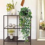 Hangende , 2 stuks, kunstplant met potten, hangplant, kunsthangplanten, echt voor binnen en buiten, balkon, wanddecoratie, kamerdecoratie
