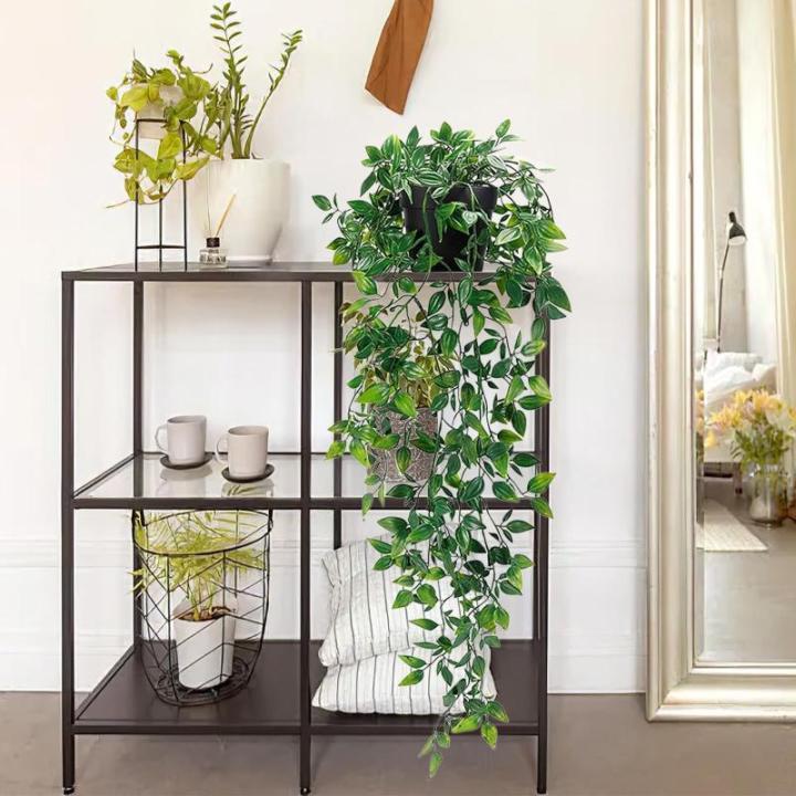 Hangende , 2 stuks, kunstplant met potten, hangplant, kunsthangplanten, echt voor binnen en buiten, balkon, wanddecoratie, kamerdecoratie