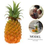 3St simulierte Ananas-Ornamente Ananas Pflanzer Ananas-Modell Ananas Attrappe für Schaufenster Kunst Ananas für Hausdekoration Wassertisch Spielzeug Modell mit künstlicher Anana