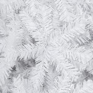 Kunstkerstboom, 120/150/180/210 cm pvc-materiaal, verdikte takken, opvouwbaar, met robuuste sokkel, wit, 180 cm