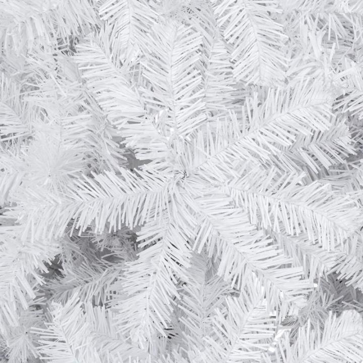 Kunstkerstboom, 120/150/180/210 cm pvc-materiaal, verdikte takken, opvouwbaar, met robuuste sokkel, wit, 210 cm