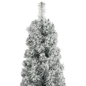 Weihnachtsbaum Schlank mit Ständer Tannenbaum Beschneit 270 cm PVC