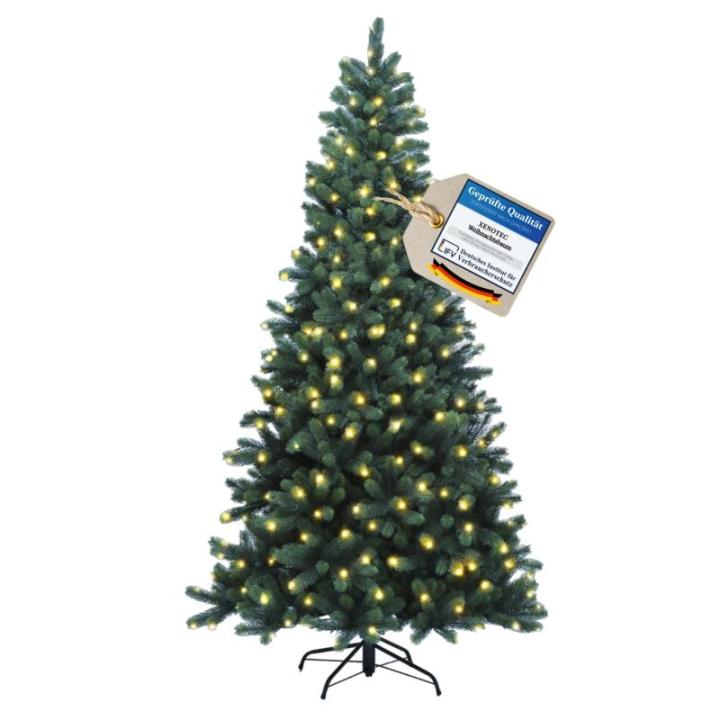 Premium kerstboom 210 cm, helder licht, kunstkerstboom, met 312 leds, nepboom, PE-kerstboom