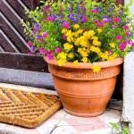 , decoratieve bloemen voor buiten, uv-bestendige kunstmatige bloemen, voor binnen en buiten, kunstboeket voor kantoor, pot, tuin, veranda, bruidsfeest, bruiloft, kleurrijk, 12 stuk