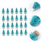5 Sätze Mini-Weihnachtsbaum Mini-weihnachtskiefer Mini-weihnachtsbäume Weihnachtsbaumdeko Weihnachtsbäume Geschmückt Künstlicher Christbaumschmuck Sisal-Seide Blue 24 Stück *
