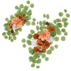 2 Stück Künstliche Hochzeitsblumendekorationen Hängende Blumenarrangements Hochzeitszeremonie Empfangsdekoration Freien