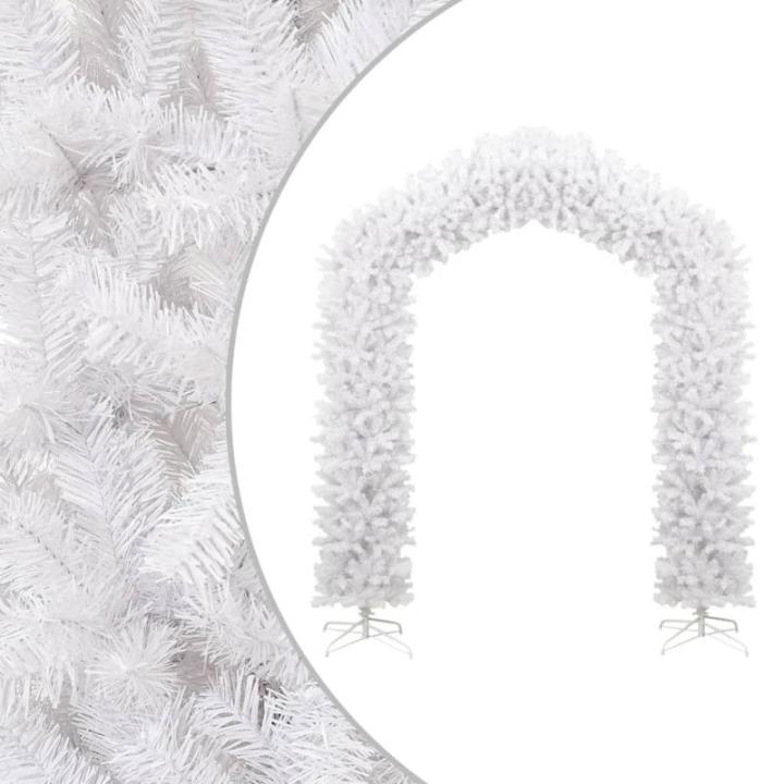 Mobili Weihnachtsbaum mit weißem Bogen 270 cm, Weihnachtsdekoration, Weihnachtsbaum, künstlicher Weihnachtsbaum, dünner Ständer