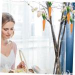 1 Satz Karotten-Ornament Falsches Karottendekor Exquisite Partydekoration Miniaturdekoration Easter Decoration Ozdoby Wielkanocne Karotten-dekor Kreative Ostergeschenke Schaum 12st