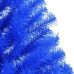Kunstkerstboom met standaard, 150 cm, hoge kerstdecoratie, pvc en staal, blauw