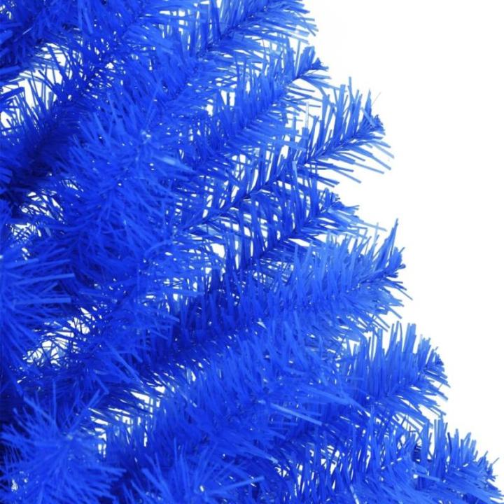 Kunstkerstboom met standaard, 150 cm, hoge kerstdecoratie, pvc en staal, blauw
