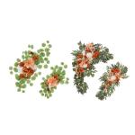 2 Stück Künstliche Hochzeitsblumendekorationen Hängende Blumenarrangements Hochzeitszeremonie Empfangsdekoration Freien