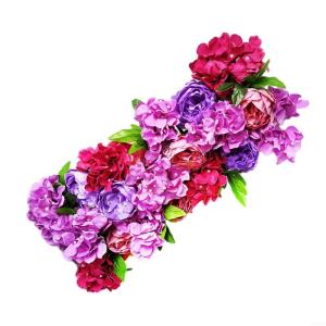 Perfekt für den Innen- und Außenbereich, künstliche Blumen-Wandpaneele zur Dekoration (13#)