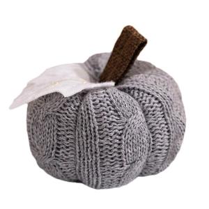 Gebreide pompoen voor herfstdecoratie, pompoendecoratie, gebreide pompoenen - levendige herfstdecoratie in oranje kleur, gezellige, warme, zachte decoratieve ornamenten voor Hallow