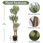 120 cm grote kunstplant zoals echte agave , yucca oliphantipes in pot, tropische decoratieve planten, palm, kamerplant voor thuis, kantoor decoratie