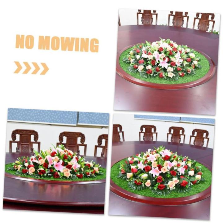Tapijt schachtdeksel decoratie gazon herfst placemats kunstgras bureauonderlegger tapijten eettafel accessoires tafeldecoratie koffie nep gazon geen woorden